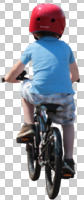 back, caucasian, child, cutout, cutout kids, cutout people, cycling, day, eye level view, summer, sunny