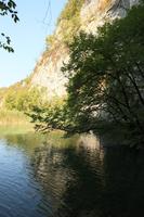 Croatia, day, eye level view, Karlovacka, lake, mountain, sunny, tree, vegetation