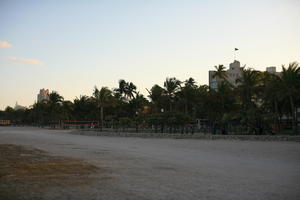 beach, dusk, eye level view, Florida, Miami, palm, The United States, tropical, vegetation, winter