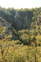 Croatia, day, elevated, forest, Karlovacka, mountain, sunny, tree, vegetation, waterfall