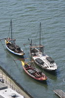 above, boat, day, direct sunlight, elevated, Porto, Porto, Portugal, river, spring, sunny