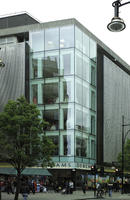 building, cloudy, day, department store, England, eye level view, facade, London, The United Kingdom, tree