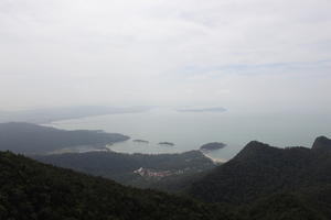 coastline, day, elevated, forest, Kedah, Malaysia, mountain, overcast, vegetation