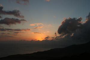 Canarias, cloud, coastline, dusk, elevated, evening, Las Palmas, seascape, sky, Spain, sunset