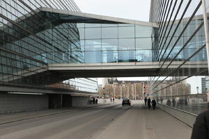 building, Copenhagen , day, Denmark, eye level view, facade, glass, Kobenhavn, overcast, street, winter