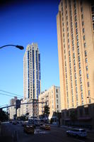 building, car, day, elevated, facade, Manhattan, New York, skyscraper, street, sunny, The United States