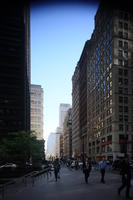 architecture, business, day, eye level view, facade, Manhattan, New York, people, street, The United States