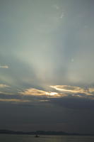 afternoon, Altocumulus, cloud, cloudy, Croatia, day, eye level view, godrays, Nimbostratus, open space, sky, summer, sunlight, Zadarska