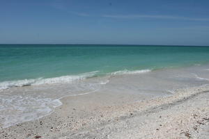 beach, clear, day, eye level view, Florida, Sarasota, seascape, sunny, sunshine, The United States, winter