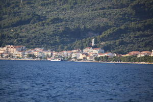 coastline, Croatia, day, eye level view, Makarska, seascape, Splitsko-Dalmatinska, summer, town, tree, vegetation