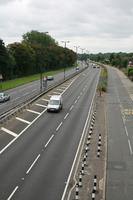 car, day, elevated, England, guardrail, London, natural light, road, The United Kingdom, vegetation