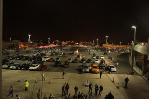 artificial lighting, car, elevated, England, London, night, parking, The United Kingdom