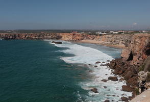 cliffs, day, elevated, looking down, open space, Portugal, Portugal, rocks, Sagres, seascape, shore, summer, sunlight, sunny, waves