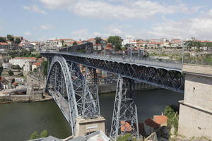 bridge, cityscape, day, elevated, Porto, Porto, Portugal, river, spring, sunny, urban