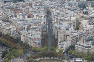 aerial view, autumn, city, cityscape, day, diffuse, diffused light, France, Ile-De-France, Paris