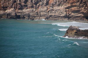 cliffs, day, elevated, looking down, open space, Portugal, Portugal, rocks, Sagres, seascape, shore, summer, sunlight, sunny, waves