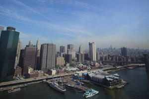 boat, cityscape, day, dockside, elevated, Manhattan, New York, river, The United States