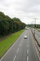 car, day, elevated, England, grass, guardrail, London, natural light, road, The United Kingdom, vegetation