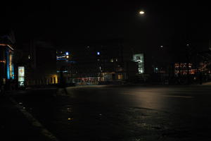 artificial lighting, Copenhagen , Denmark, eye level view, Kobenhavn, night, outdoor lighting, street