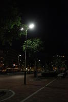 artificial lighting, Bilbao, eye level view, night, Pais Vasco, path, Spain, tree, vegetation