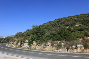 autumn, bright, Croatia, day, Dubrovacko-Neretvanska, Dubrovnik, eye level view, hill, natural light, road, shrubland, sunny