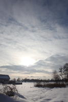 afternoon, cloud, day, diffuse, diffused light, eye level view, open space, Poland, sky, snow, sunny, Wielkopolskie, winter