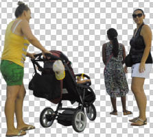 caucasian, cutout, cutout groups, cutout people, day, diffuse, diffused light, eye level view, group, mother and child, people, standing, summer