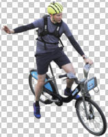 bicycle, casual, caucasian, cutout, cutout men, cutout people, cycling, day, diffuse, diffused light, elevated, male, man, spring, three-quarter