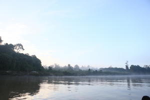 Brunei, day, diffuse, diffused light, eye level view, fog, forest, natural light, river, summer, tropical