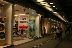 artificial lighting, eye level view, interior, light, Poland, Poznan, retail, shopping centre, Wielkopolskie