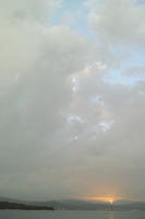 afternoon, Altostratus, autumn, eye level view, natural light, open space, overcast, overcast, sky, sun, sunset, sunset