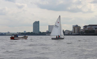 autumn, boat, day, diffuse, diffused light, England, eye level view, London, river, The United Kingdom