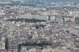 aerial view, autumn, city, cityscape, day, diffuse, diffused light, France, Ile-De-France, Paris