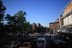 building, car, day, Manhattan, New York, street, sunny, The United States, tree, van, vegetation