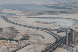 3-point perspective, above, aerial view, afternoon, ambient light, bird