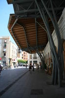 Barcelona, canopy, Cataluña, ceiling, day, direct sunlight, eye level view, shopping centre, Spain, spring, street, structure, sunny