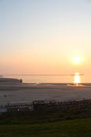 beach, Boulogne-sur-Mer, day, dusk, elevated, France, Nord-Pas-de-Calais, sky, spring, sun, sunny, sunset