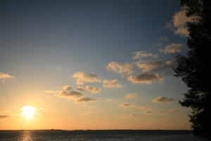 cloud, dusk, eye level view, Florida, Miami, sky, sun, sunset, The United States