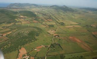 aerial view, Alghero, day, field, Italia , mountain, Sardegna, summer, woodland