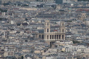 aerial view, autumn, city, cityscape, day, diffuse, diffused light, France, Ile-De-France, Paris