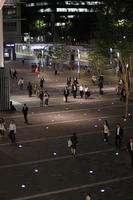 above, artificial lighting, asian, Fukuoka, Fukuoka, group, Japan, night, people, spring, square