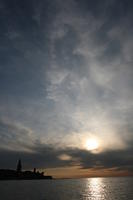 cloud, Croatia, dusk, eye level view, Istarska, seascape, sky, spring, sun, sunset