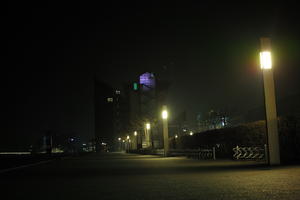 artificial lighting, Copenhagen , Denmark, eye level view, Kobenhavn, night, outdoor lighting, pavement, street light