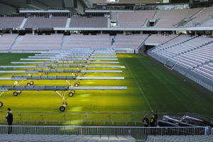 autumn, day, elevated, football pitch, France, Nice, Provence Alpes Cote D