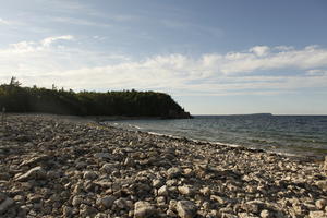 beach, Canada, day, eye level view, Ontario, seascape, summer, sunny, Tobermory