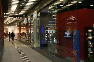 artificial lighting, eye level view, interior, Poland, Poznan, retail, shopping centre, Wielkopolskie