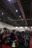 artificial lighting, ceiling, England, exhibition, eye level view, indoor lighting, London, motorcycle, The United Kingdom