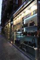 artificial lighting, Bari, evening, eye level view, Italia , Puglia, retail, shop, winter