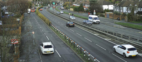 car, cloudy, day, elevated, England, London, road, The United Kingdom, traffic, winter