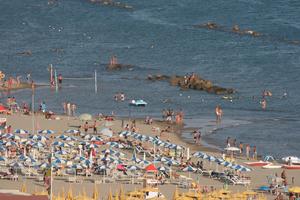 afternoon, bathing, beach, day, direct sunlight, elevated, Grosseto, Italia , natural light, people, summer, sunbathing, Toscana